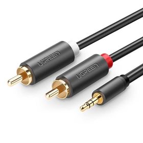 Ugreen 2 RCA 3.5 mm 2 m Aux Ses Kablosu