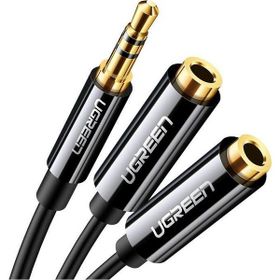 Ugreen 3.5 mm 2'li Beyaz Aux Kulaklık Çoklayıcı