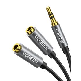 Ugreen 3.5 mm 2’li Siyah Aux Kulaklık Çoklayıcı