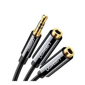 Ugreen 3.5 mm Beyaz Aux Stereo Kulaklık Çoklayıcı Kablo