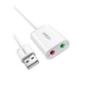 Ugreen 3.5 mm Beyaz Harici USB Ses Kartı