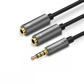 Ugreen 3.5 mm Siyah Kulaklık Ve Mikrofon Birleştirici Y Kablo