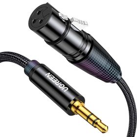 Ugreen 3.5 mm to XLR 2 mt Örgülü Mikrofon Ses Kablosu