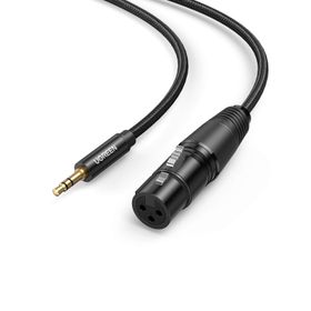 Ugreen 3.5 mm to XLR 2 mt Örgülü Mikrofon Ses Kablosu