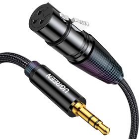 Ugreen 3.5 mm to XLR 2 mt Örgülü Mikrofon Ses Kablosu