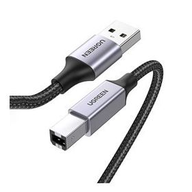 Ugreen 3 m USB-A to USB-B 2.0 Örgülü Yazıcı Kablosu