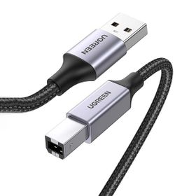 Ugreen 3 m USB-A to USB-B 2.0 Örgülü Yazıcı Kablosu