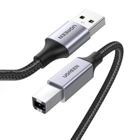 Ugreen 3 m USB-A to USB-B 2.0 Örgülü Yazıcı Kablosu
