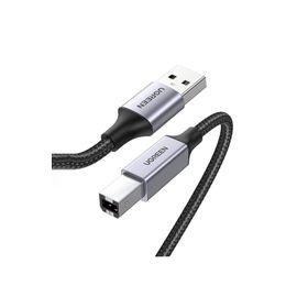 Ugreen 3 m USB-A to USB-B 2.0 Örgülü Yazıcı Kablosu