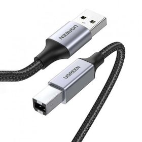 Ugreen 3 m USB-A to USB-B 2.0 Örgülü Yazıcı Kablosu