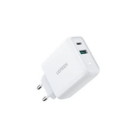 Ugreen 38W Çift Portlu USB-A ve Type-C PD QC Beyaz Hızlı Şarj Cihazı