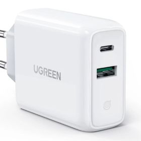 Ugreen 38W Çift Portlu USB-A ve Type-C PD QC Beyaz Hızlı Şarj Cihazı