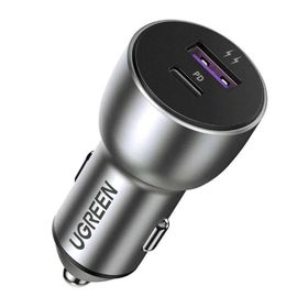Ugreen 42.5W Pd Qc Alüminyum 3.0 Çift Çıkışlı Hızlı Araç Şarj Cihazı