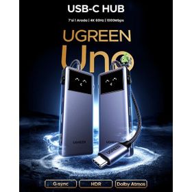 Ugreen 45155 7in1 Type-C 1xUSB-C 100W PD TF Port Çoklayıcı Hub