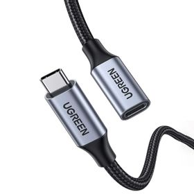 Ugreen 500 cm Gen2 100 W Thunderbolt 3 Type-C To Type-C Örgülü Uzatma Kablosu