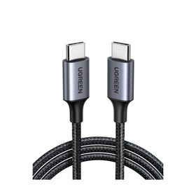 Ugreen 50152 60W 3A QC PD Örgülü 2 mt Siyah USB-C Hızlı Şarj Kablosu