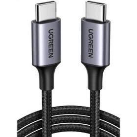 Ugreen 50152 60W 3A QC PD Örgülü 2 mt Siyah USB-C Hızlı Şarj Kablosu