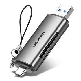 Ugreen 50706 Ugreen Type-C ve USB 3.0 SD TF Gri Kart Okuyucu