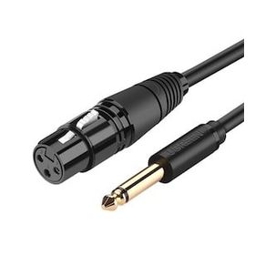 Ugreen 6.5 mm Jack To Xlr 1 mt Dişi Mikrofon Ses Bağlantı Kablosu