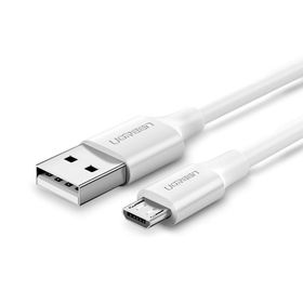 Ugreen 60151 Beyaz 1 mt Micro USB Örgülü Data ve Şarj Kablosu