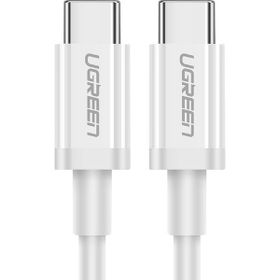 Ugreen 60518 1 mt Beyaz 60W 3A QC PD Hızlı USB-C Şarj Kablosu
