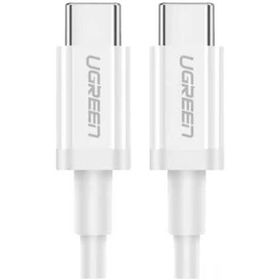 Ugreen 60518 1 mt Beyaz 60W 3A QC PD Hızlı USB-C Şarj Kablosu