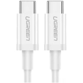 Ugreen 60518 1 mt Beyaz 60W 3A QC PD Hızlı USB-C Şarj Kablosu