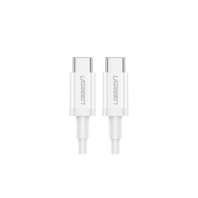 Ugreen 60518 1 mt Beyaz 60W 3A QC PD Hızlı USB-C Şarj Kablosu
