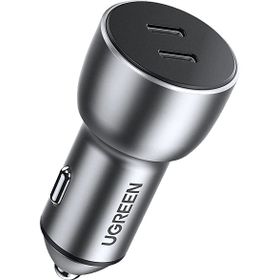 Ugreen 70594 40W PD 2xUSB-C Uzay Grisi Çakmaklık Adaptörü Hızlı Araç İçi Şarj Cihazı
