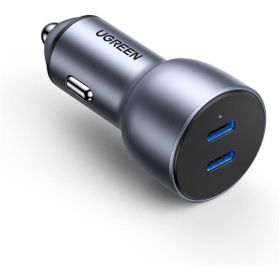 Ugreen 70594 40W PD 2xUSB-C Uzay Grisi Çakmaklık Adaptörü Hızlı Araç İçi Şarj Cihazı