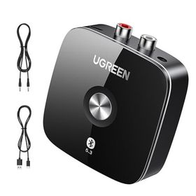 Ugreen A2DP Bluetooth 5.0 Adaptör 3.5 mm ve RCA Fono Bluetooth V5.0 Aux Alıcısı Kablosuz HiFi Stereo
