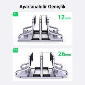 Ugreen Alüminyum Notebook Macbook Dikey Masaüstü Standı