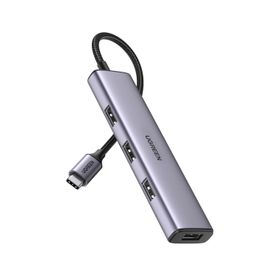 Ugreen Alüminyum Type-C To 4 Portlu USB 3.0 Çoklayıcı Adaptör