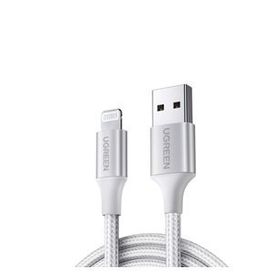 Ugreen Beyaz 2 m Lightning İphone Örgülü Data Ve Şarj Kablosu