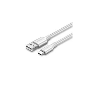 Ugreen Beyaz 50 cm Örgülü USB Type-C Şarj ve Data Kablosu