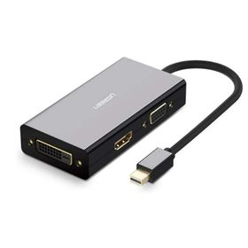 Ugreen Beyaz Mini DP to HDMI DVI VGA Görüntü Dönüştürücü Adaptör