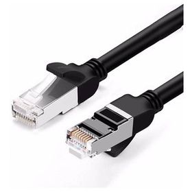 Ugreen Cat 6 Siyah 1 m Saf Bakır Metal Konnektör Ethernet Kablosu