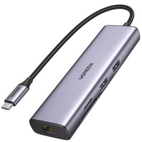 Ugreen HDMI 1000Mbps Gigabit Ethernet Kart Okuyucu USB Çoklayıcı Hub Adaptör