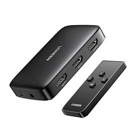 Ugreen HDMI Anahtarı 4K 3'ü 1 Arada HDMI Ayırıcı UHD Otomatik HDMI Değiştirici Uzaktan Kumanda TV Çubuğu