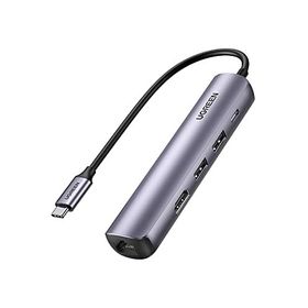 Ugreen LAN USB C Hub HDMI Ethernet USB C Dock Mit 4K HDMI RJ45 100 W PD 2 USB 3.0 uyumlu iPad Pro Air Surface Pro Surface Go MacBook Pro USB C Adaptörü