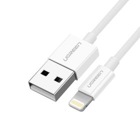 Ugreen Mfi Lisanslı 2 m Beyaz USB-A & Lightning Şarj ve Data Kablosu