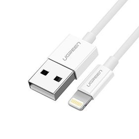 Ugreen Mfi Lisanslı 2 m Beyaz USB-A & Lightning Şarj ve Data Kablosu