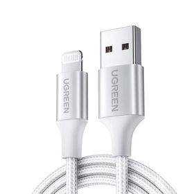 Ugreen Mfi Lisanslı 2 m Beyaz USB-A & Lightning Şarj ve Data Kablosu