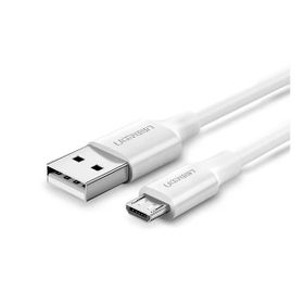 Ugreen Micro-USB - USB-A 2 m Beyaz Data ve Şarj Kablosu
