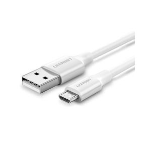 Ugreen Micro-USB - USB-A 2 m Beyaz Data ve Şarj Kablosu