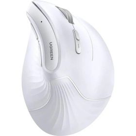 Ugreen MU008 45759 Dikey Ergonomik Beyaz Şarjlı Sessiz Kablosuz Mouse