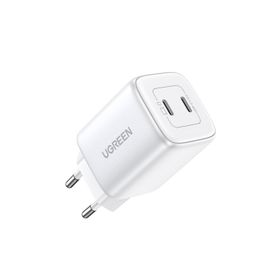 Ugreen Nexode 45W USB Type-C QC 4.0 PD Gan x 2 Portlu Beyaz Hızlı Şarj Cihazı