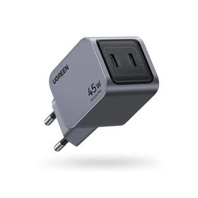 Ugreen Nexode Pro 45W Gan QC PD 2xUSB-C Uzay Grisi Type-C Hızlı Şarj Cihazı