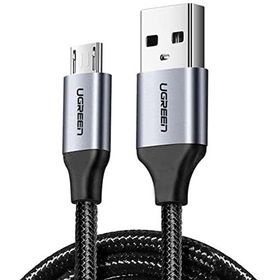 Ugreen Örgülü 1.5 Metre Siyah Micro-USB & USB-A Data ve Şarj Kablosu