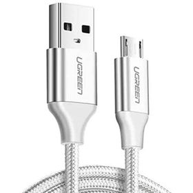 Ugreen Örgülü 50 cm Siyah Micro-USB & USB-A Data ve Şarj Kablosu